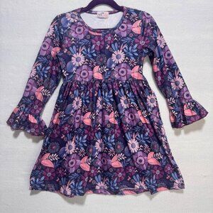 Girls Dress Size 5T Long Sleeve New with Tags Floral Pete&Lucy